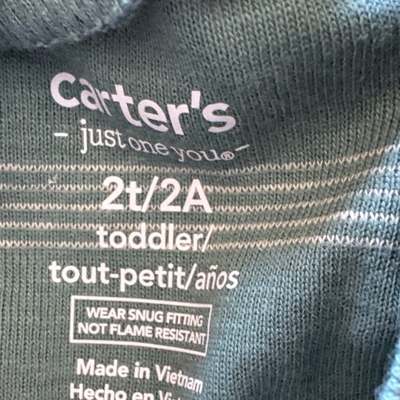 Kids Dinosaur Pajama Set - Green and Cream 2 pack - Picture 5 of 7